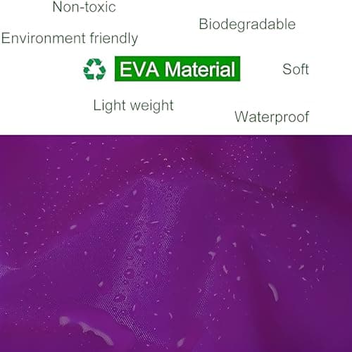 NAYEZH Rain Poncho for Adults, 2‑Pack Reusable Waterproof Cape with Hood — view 5