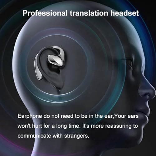 VBESTLIFE M8 Language Translator Earbuds, Two Way Translator Device with APP for 144 Languages Online, Offline Translation, Compatible with IOS & Android — view 3
