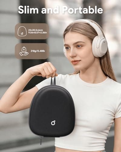 Headphone Case Hard Shell Super-Slim for Soundcore Anker Q20i Q30/Sony — view 5