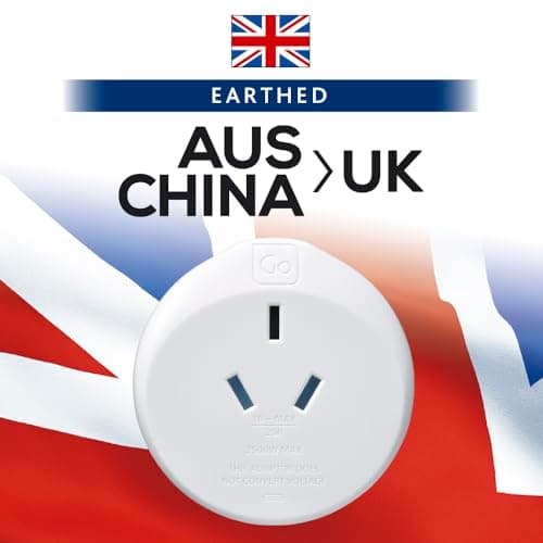 Go Travel Australia/China to UK Plug Adapter, Earthed, Compact — view 2
