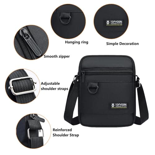 : GaoBangM Anti-Theft Sling Bag for Men Women, Waterproof Crossbody Bag — view 5