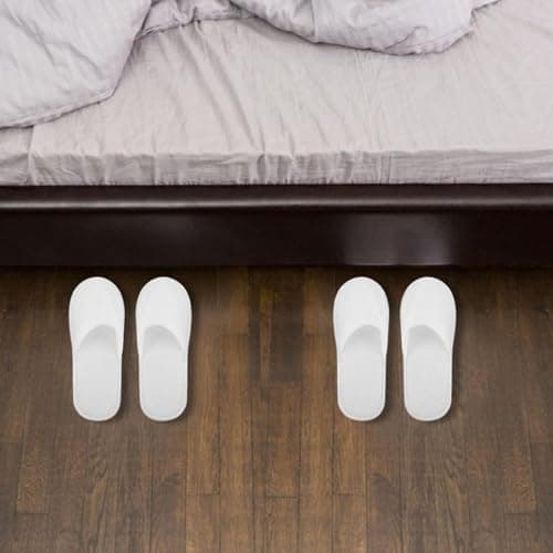 Hilai 5 Pairs of Disposable Slippers for Kids, Breathable & Non-Slip Room Slippers for Hotels, Travel & Home, Towel for Children Aged 4-8 — view 5