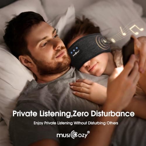 MUSICOZY Sleep Headphones Cooling Headband Headphones for Side Sleeper — view 6