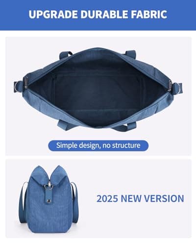 Narwey for Ryanair Cabin Bags 40X30X20 Underseat New Ryanair Small Foldable Travel Duffel Hospital Weekend Bag for Women Ryan Air Carry on Luggage Holdall Tote for Men 20L (Navy Blue) — view 3