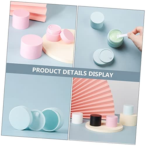 minkissy 8 Pack 30g Refillable Plastic Cosmetic Cream Jars, Leak-proof Lotion Containers for Body Lotion and Makeup Bags, Travel Size Jars for Business Trips — view 3
