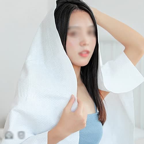 Bath towel Pearl Pattern Disposable Hand Towel, Large Individually Wrapped Towels, Men Travel Essential Items, Affordable Shower Towel Set (Color : White, Size : Set3) — view 3