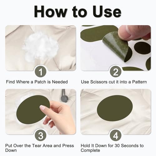 Skystuff 45pcs Nylon Repair Patches, Waterproof Self-Adhesive for Tent — view 3