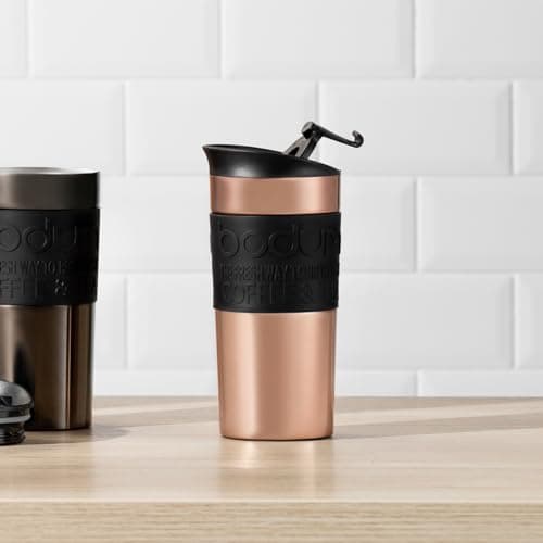 Bodum 11068-18S Travel Mug Vacuum Travel Mug, 0.35 l, flip lid, Copper — view 2