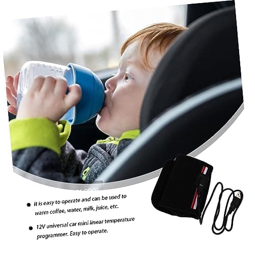 JOINPAYA Car Breast Warmer USB Bottle Warmer Heater Cover Portable for Car Lighter Socket Use in Road Trips Commutes — view 4