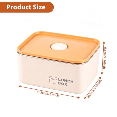 BREEZENEST Stainless Steel Lunch Box Set 2 Bento Food Containers with Lids Leak Proof Insulated Lunch Bag Reusable Stackable Meal Prep Container for Work Travel Picnic Lunch Storage Solution — view 2