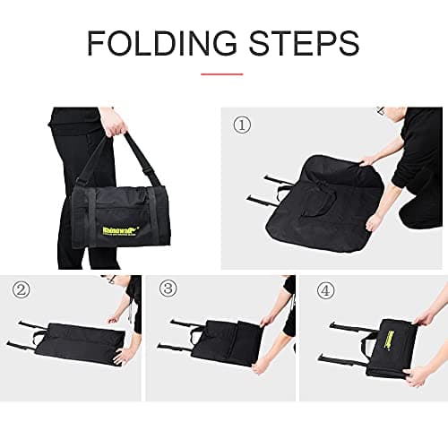 SUNELFFY 20inch Folding Bike Bag Bicycle Carry Bag Bike Travel Carrying Case Bike Transport Bag for Car Train Air Travel Portable — view 5