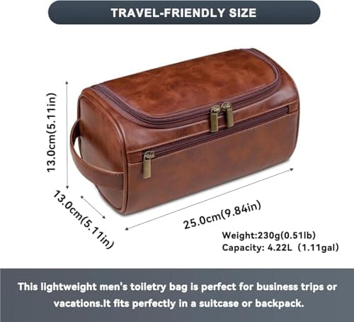 Lxjily Toiletry Bag for Men, Travel Essentials Dopp Kit — view 5