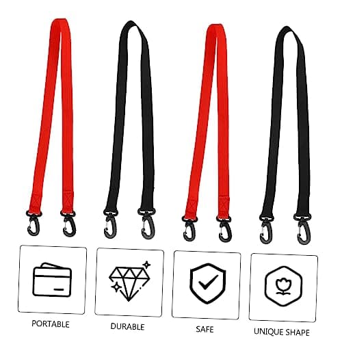 Generic Ski Boot Bag for Air Travel 4 Pack Nylon strap Boot Carrier for Snowboard Red — view 6