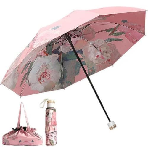 UV Protection Umbrella, 50 SPF Sun Shade Portable Mini Folding Umbrella