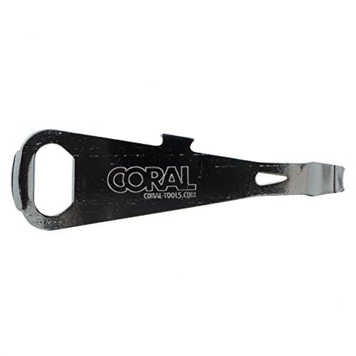 Coral 73510 Essentials Paint Tin Can and Bottle Opener with Pry Bar Nail Pull and Screwdriver Head Multi-Tool, Silver — view 2