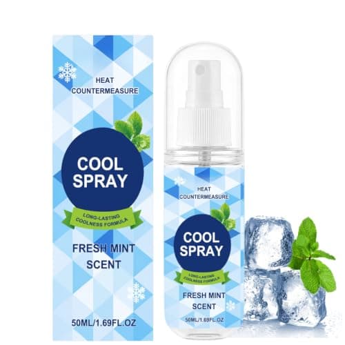 Cooling Spray, Fresh Mint Cool Spray for Face & Body