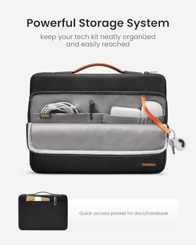 tomtoc 360° Protective Laptop Case Sleeve for 13'' New MacBook Air M5/A3449 — view 2