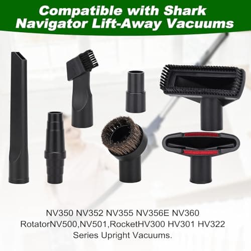 7Pack Vacuum Cleaner Attachment Set Compatible with Henry Hoover Attachments Head - Includes Crevice, Upholstery, 2 in1 Tool, Brush,Universal Vacuum Adapter for 31.5mm-45mm Dust Extraction Hose — view 2