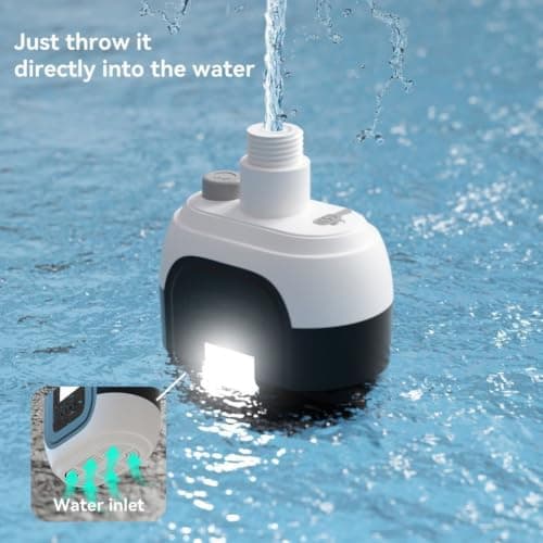TONIXY Portable Camping Shower With Integrated Light Rechargeable Electric Pump Waterproof Outdoor Bathing Set For Hiking And Festivals Black Color Compact Design — view 6
