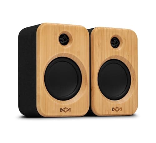 House of Marley Get Together Duo 2 Bluetooth Bookshelf Speakers - Bamboo