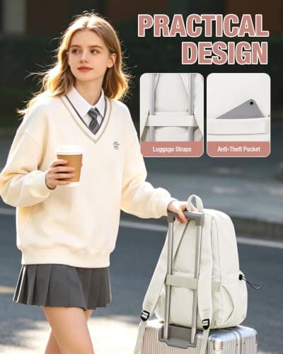HYC00 School Backpack Secondary Girls Boy High Teenager School Bag Rucksack — view 5