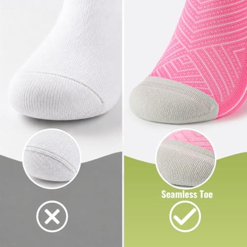 SukModen Ankle Compression Socks for Women, 3 Pairs Running Socks — view 5