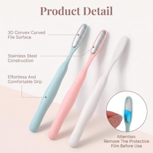 Shimmeroo Callus Remover for Toes, Foot File Exfoliator for Hard Dead Skin — view 3
