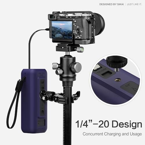 Silicone Case for Anker Laptop Power Bank 165W (25000mAh) with 1/4-inch Nut Hole, TF/Sim Card, Card Pin Storage Slot for Anker Power Bank 165W Skin-Friendly Anti-Lost Protective Case (Purple) — view 6