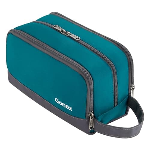 Gonex Men's Toiletry Bag, Water-Resistant Nylon Travel Wash Shower Bag