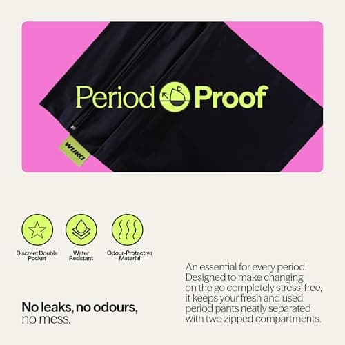 WUKA Two Pocket Changing Bag Waterproof Wet Bag for Period Pants — view 3