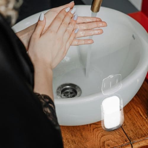 20 Boxes Portable Travel Soap Sheets, White Plastic Box Compact — view 5