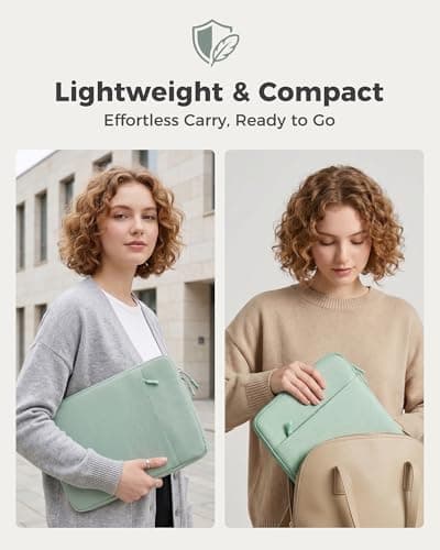 ProCase Laptop Sleeve 13" for MacBook Neo/Air/Pro 13-13.6 inch with A18/M5/M4/M3/M2/M1 Chip 2026-2016, Computer Case Also Compatible with 13"HP Dell ASUS Lenovo Acer Chromebook -Willow Green — view 6