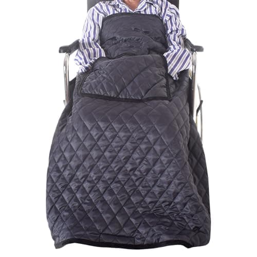 Disabled Blanket, Weatherproof Ergonomic Cover with Thermal Fleece Interior, Warm Lap Blankets with Waterproof Shell, Comfortable Mobility Accessory, Winter Blanket for Outdoor Home Nursing Travel — view 5