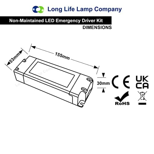 LED Panel Emergency Battery Pack Light Conversion Kit upto 48w Panel 3 hours Emergency Power Back Up Non Maintained EML06D Easy Install — view 4