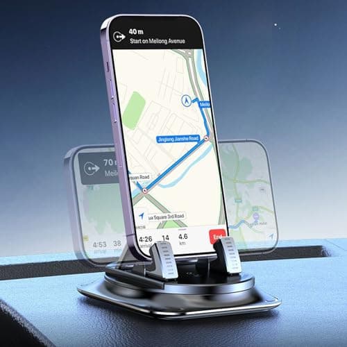 360° Dashboard Car Phone Holder with Quick Release, Strong Suction Cup and Universal Fit, Compatible with All Phones, Windshield Adhesive Mount — view 4