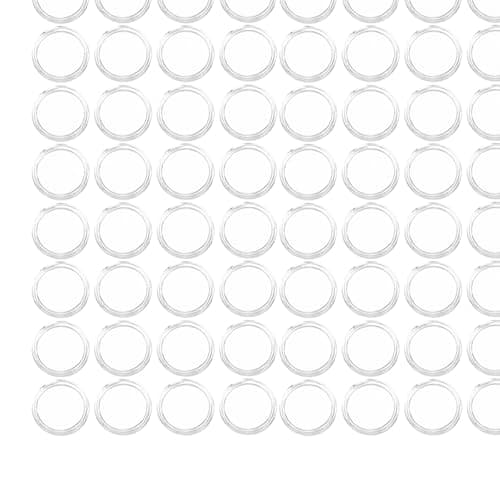 Toyvian 200pcs 25mm Acrylic Capsules Holder for Medals Badge Display