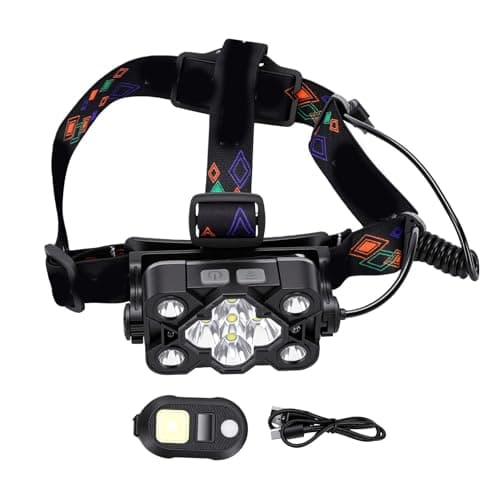 XUXHOU Rechargeable LED Headlamp, 2500LM Motion Sensor 2000mAh — view 5