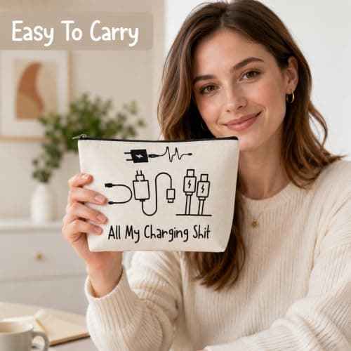 2 Pack Zip Travel Pouches for Cables, Cosmetics and Toiletries — view 6