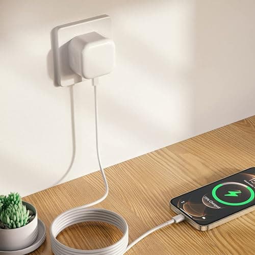 USB C Plug,3 Pack USBC iPhone 17 16 15 Charger UK Wall Plug 20W Type C Port Fast Charging Head Plug Compatible with i Phone 17 ProMax/17Air/16e/16Plus/16 Pro,15/14/13/12,Apple Watch,iPad Pro Air Mini — view 6