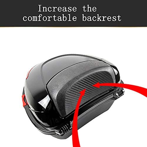 DFGHNBVC Universal Motorcycle Top Box - Trunk Luggage for Scooters, Motorcycles, Mopeds Atvs - Ideal for Touring Travel,Rose Gold — view 3