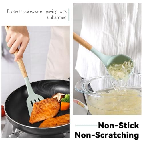 Camkinger Camping Cooking Utensils Set, Silicone Cookware for Travel BBQ — view 3