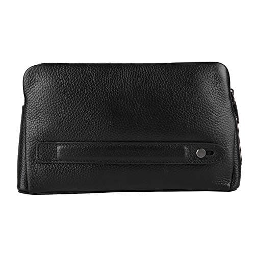 Zunate Fipilock Smart Fingerprint Wallet for Men with Biometric Security Lock, Blocking Anti Theft Zipper Leather Handbag, Large Capacity Black Wallet with Type C Charging — view 5