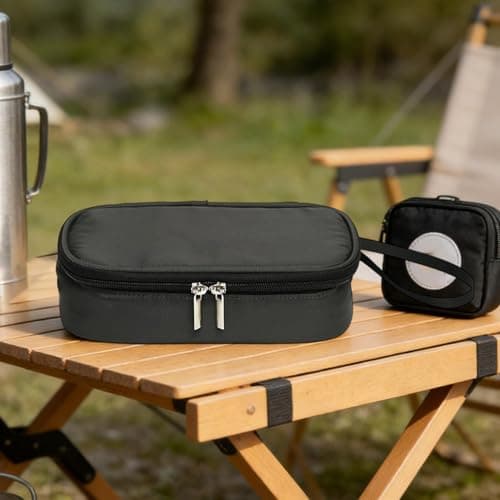 Cooler Travel Bag, Waterproof Insulated Storage Case, 20x15cm Portable Medication Storage Bag, Nylon Insulated Fabric Pouch, Travel Pouch with Multi Use, Outdoor Organizer Outdoor Vacation Indoor — view 4