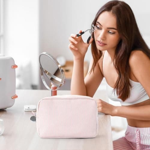 Travel Cosmetic Bags for Women Travel Case Pouch Zipper Aesthetic — view 3