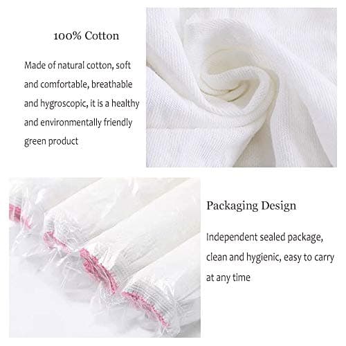 Women's Disposable Underwear for Travel-Hospital Stays- 100% Cotton Panties White(10pk) - White - Large 42-46" Hips — view 4