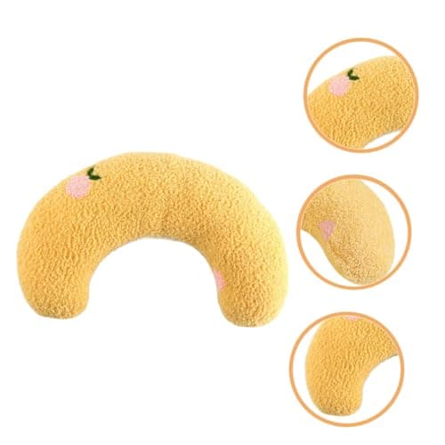 VICASKY 2pcs U-shaped Cat Pillow for Pets Soft and Comfortable Neck Support Made of Flannelette and Pearl Cotton, Washable Kitten Pillow for Sleeping and Hugging — view 6