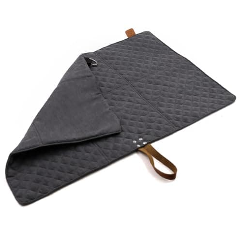 Paws&Co Dog Blanket for Travel, Foldable, Portable, Perfect for Camping, Picnic, Outdoor (Grey, 75 x 50