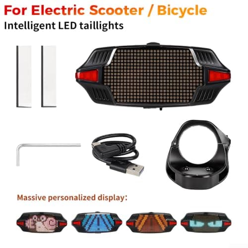 Lastdaytime USB Rechargeable Scooter Taillight With Brake Sensor Light — view 5