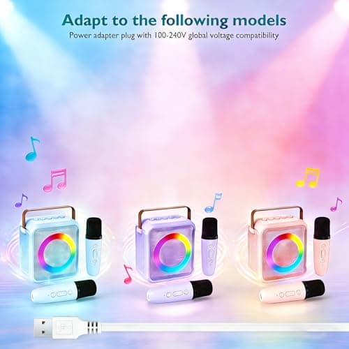 Heblumin USB C Power Cord Compatible with Karaoke Machine 2 and Microphone — view 3
