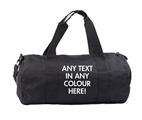 Hippowarehouse Personalised Gymwear Gym Duffle Cylinder Uniform Kit Bag 50 x 25 x 25cm 20 litres